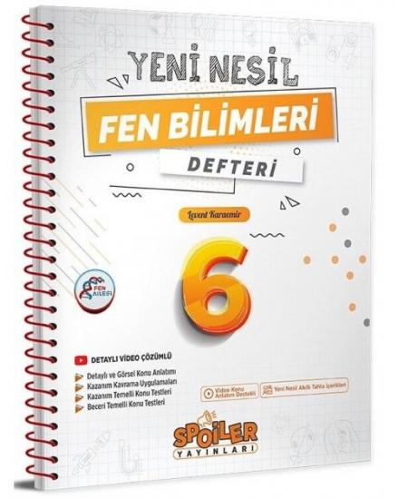 Spoiler Yayınları 6. Sınıf Fen Bilimleri Yeni Nesil Defter