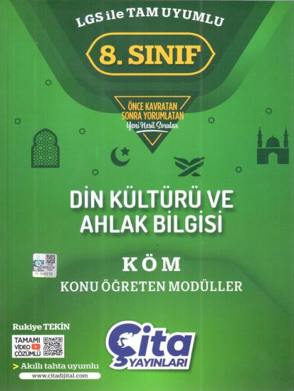 Çita Yayınları 8. Sınıf Din Kültürü ve Ahlak Bilgisi Konu Öğreten Modülleri